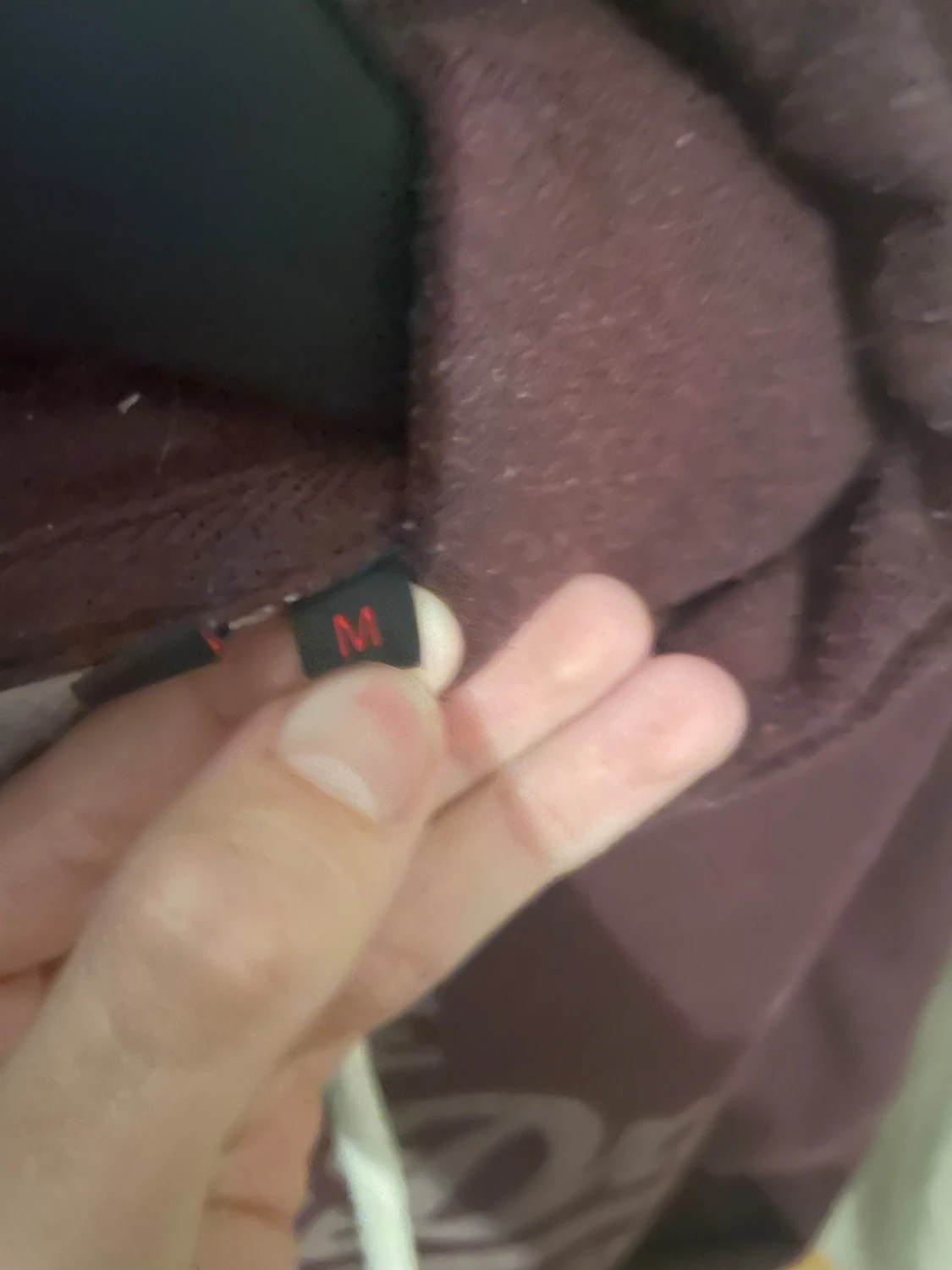 Vinröd Superdry hoodie med tryck - 1