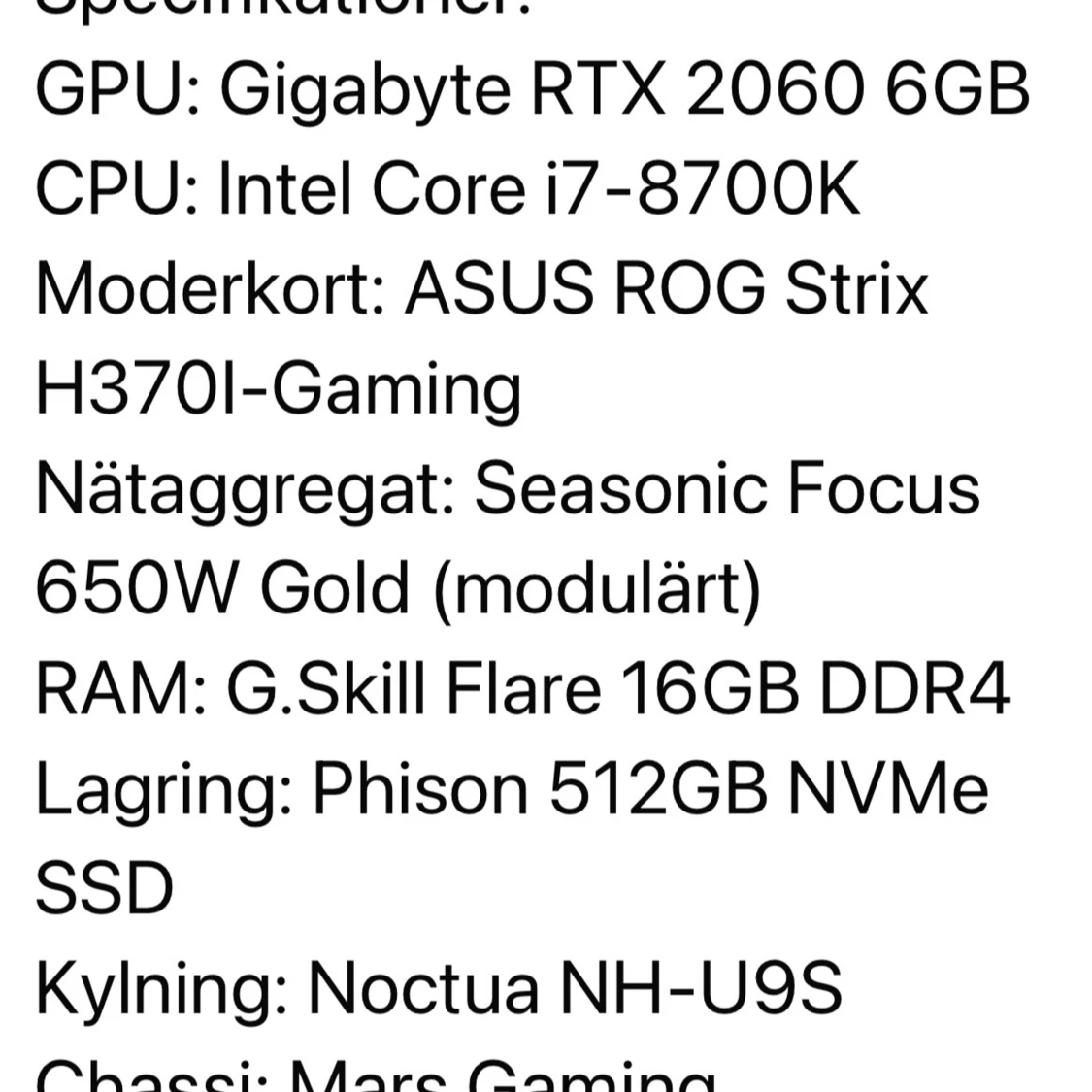 Custom Gaming PC - Gigabyte RTX 2060, Intel i7-8700K - 2