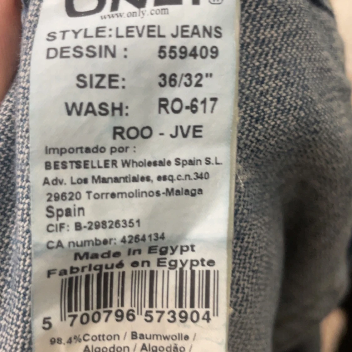 Blå bootcut jeans från Only, 36/32 - 1