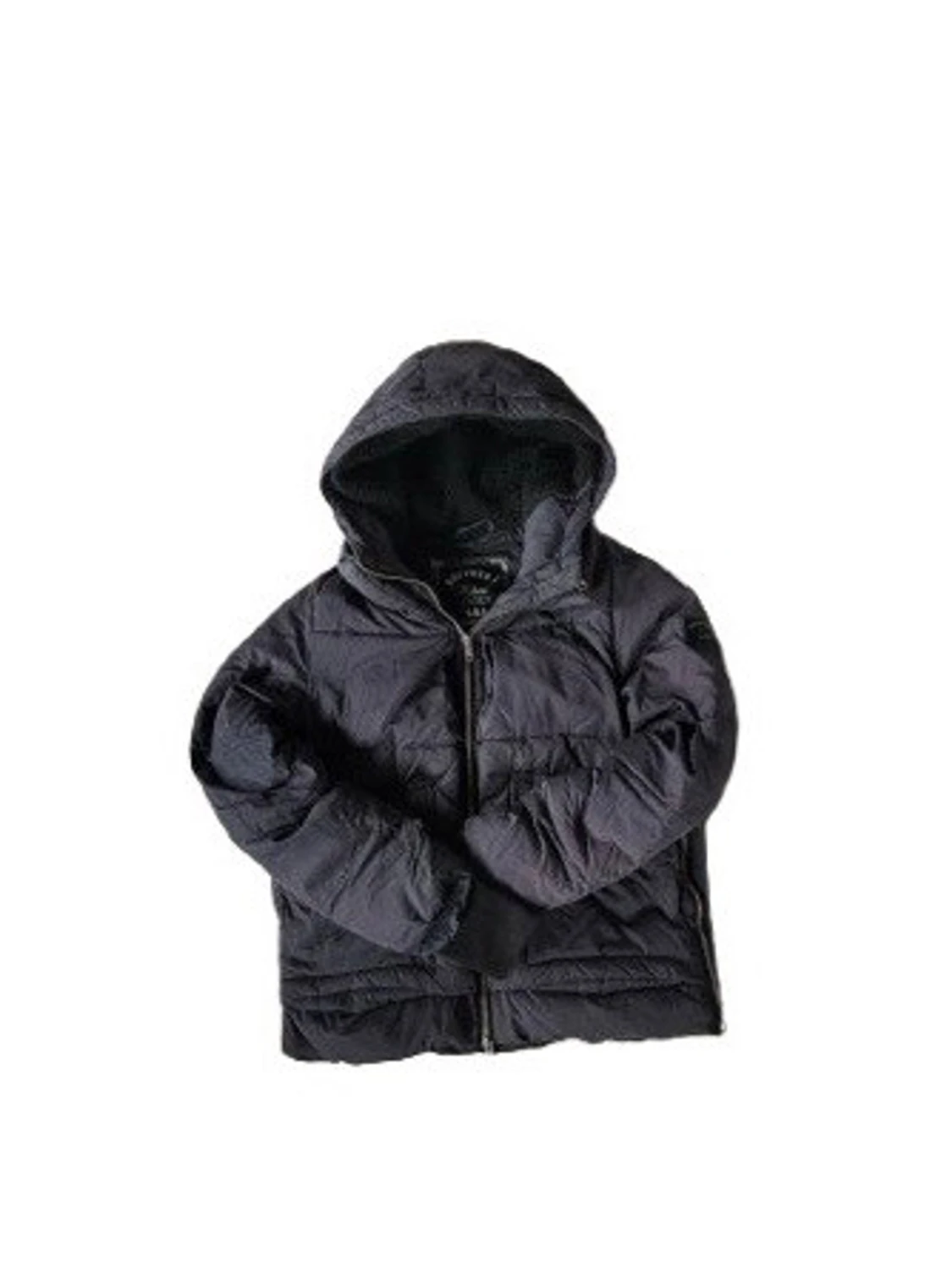 Svart superdry pufferjacka