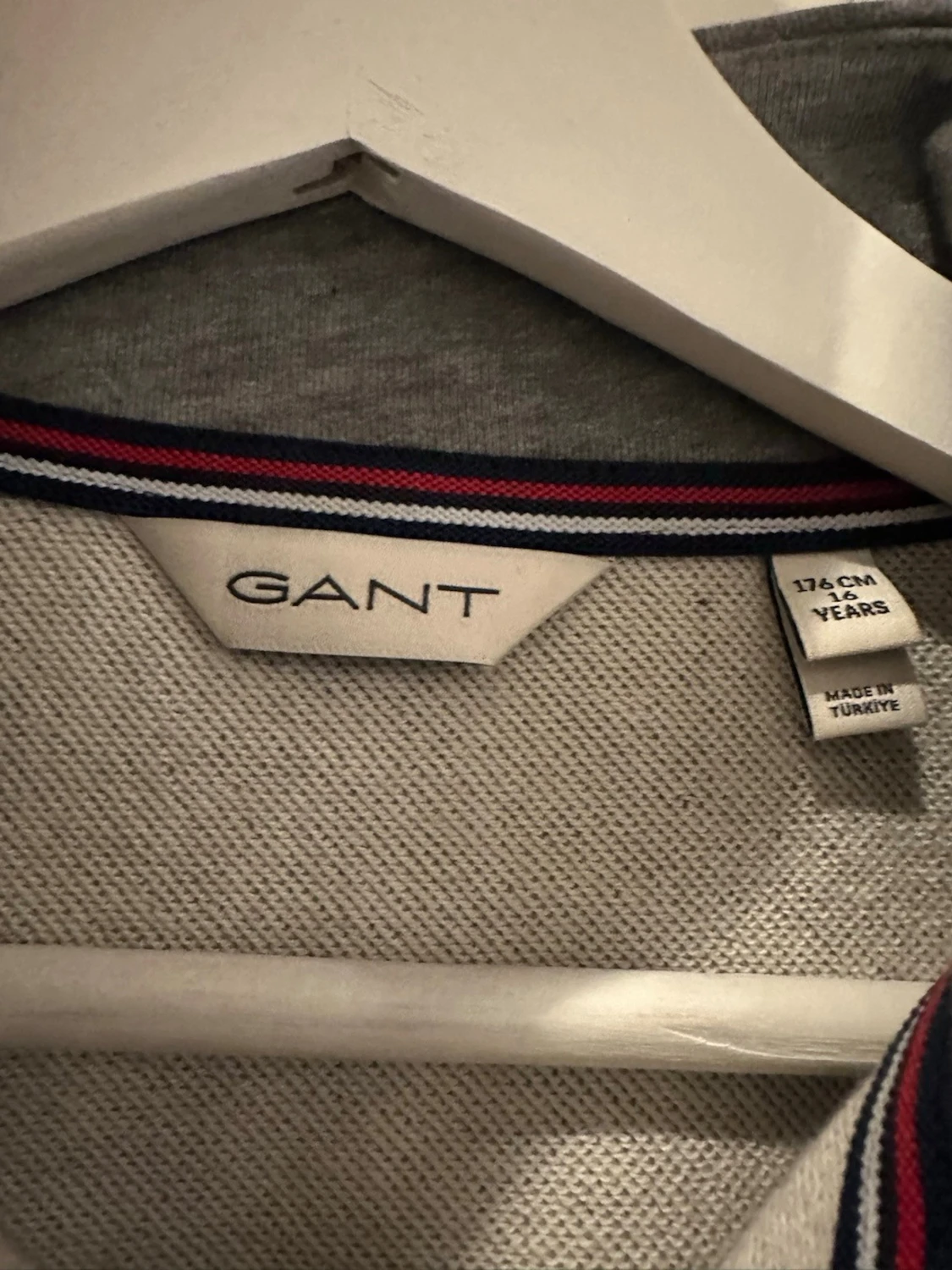 Grå halv zip tröja från Gant - 2