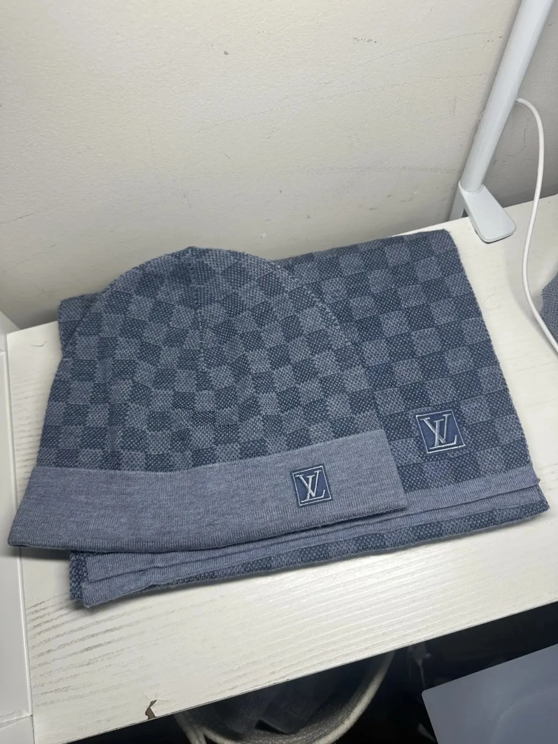 Ljus blå Louis Vuitton set