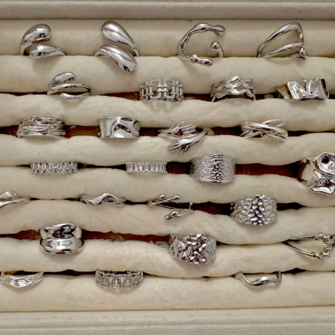 Rostfritt stål ringar (styck pris)