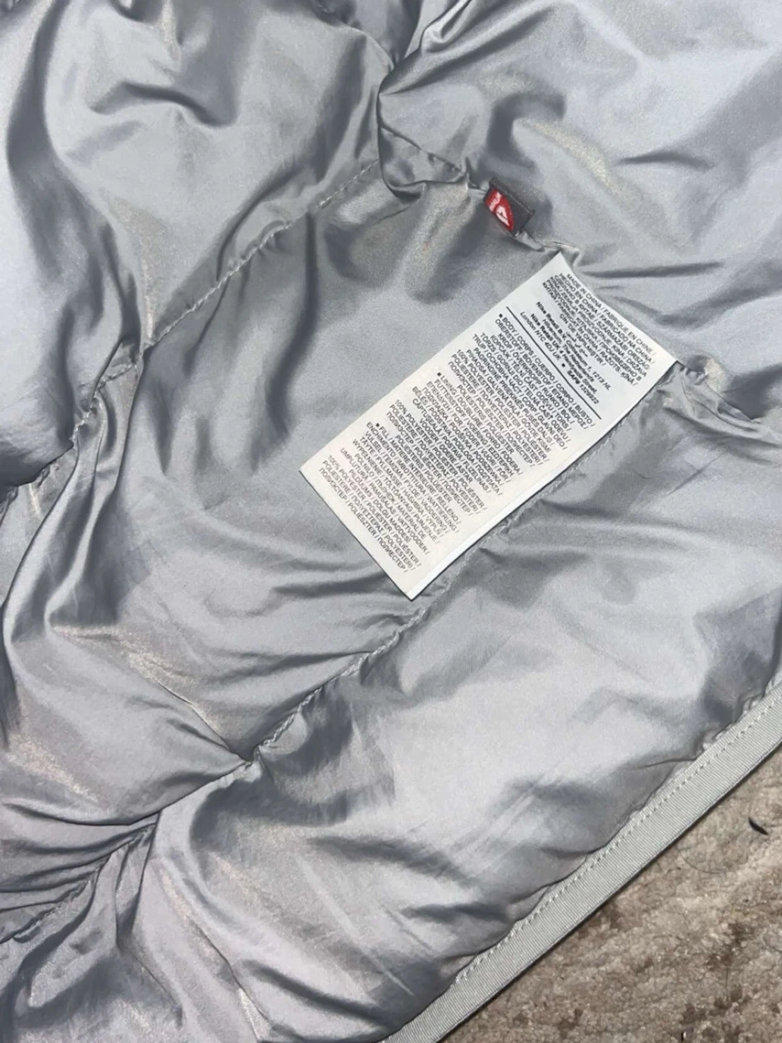 Ljusgrå lång dunjacka Liverpool Nike - 3