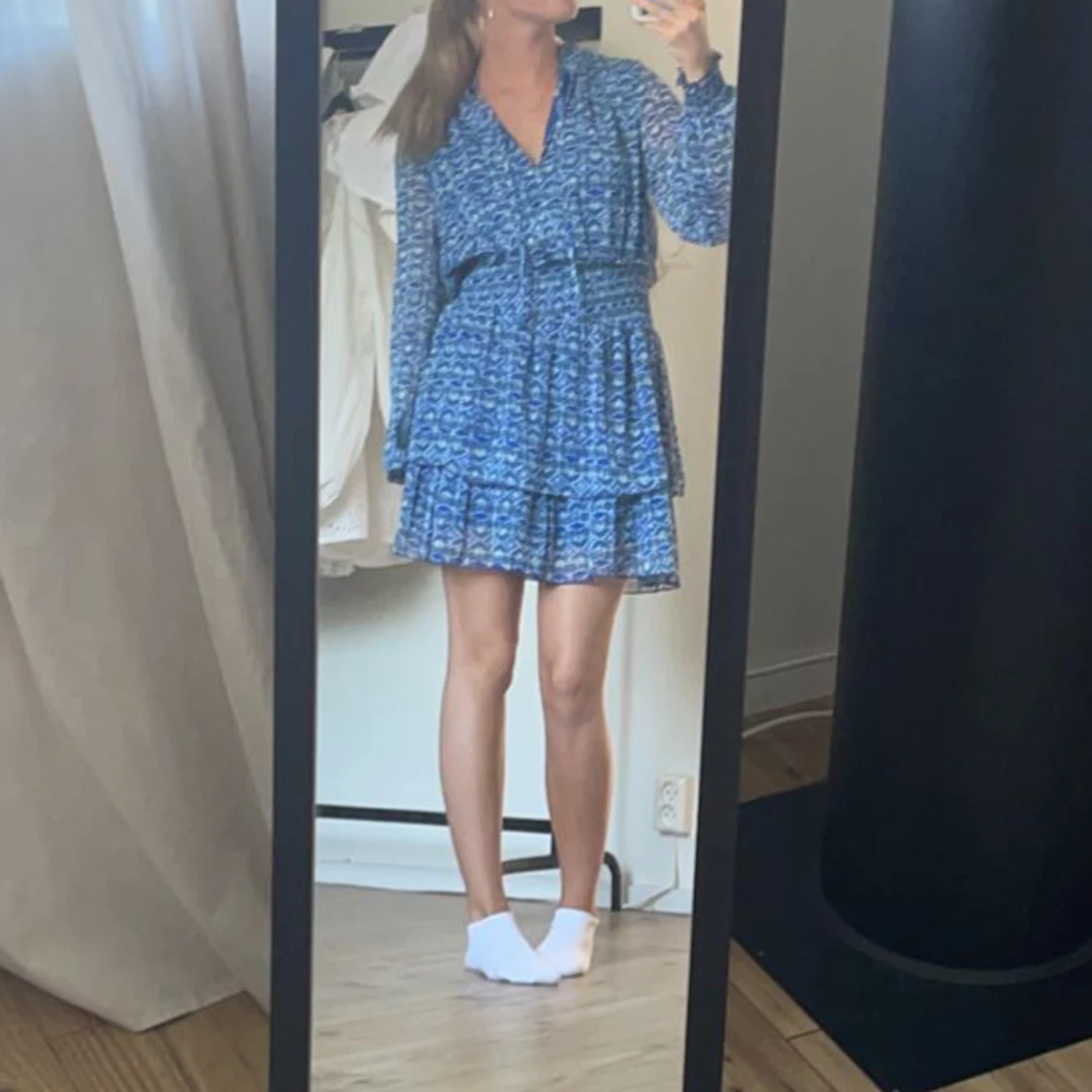 Mönstrad klänning  - 90