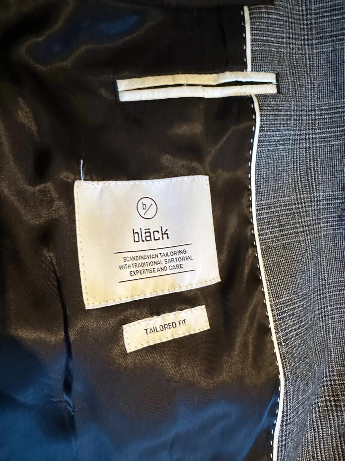 Grå rutig kavaj från Bläck - 2