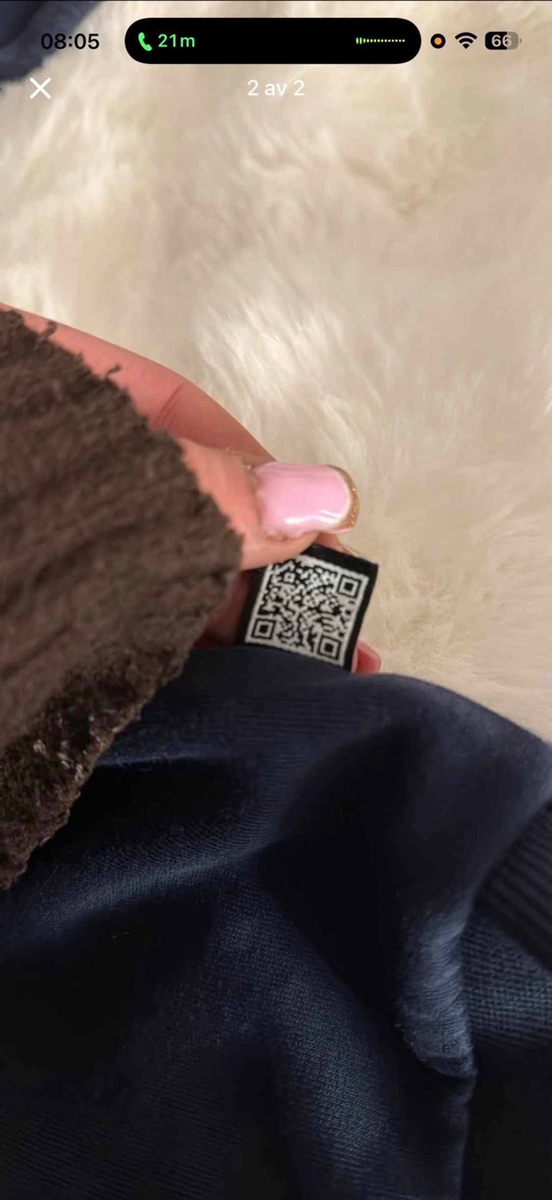 Mörkblå långärmad tröja från Hugo Boss - 1