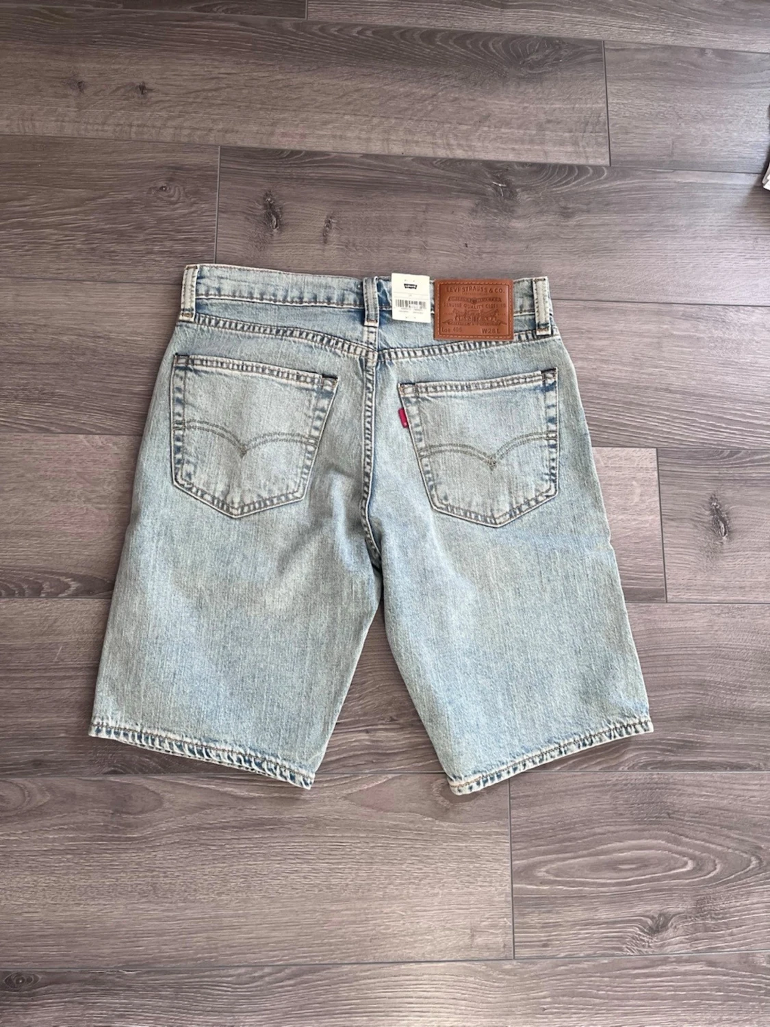 Levi's ljusblå denimshorts - 1