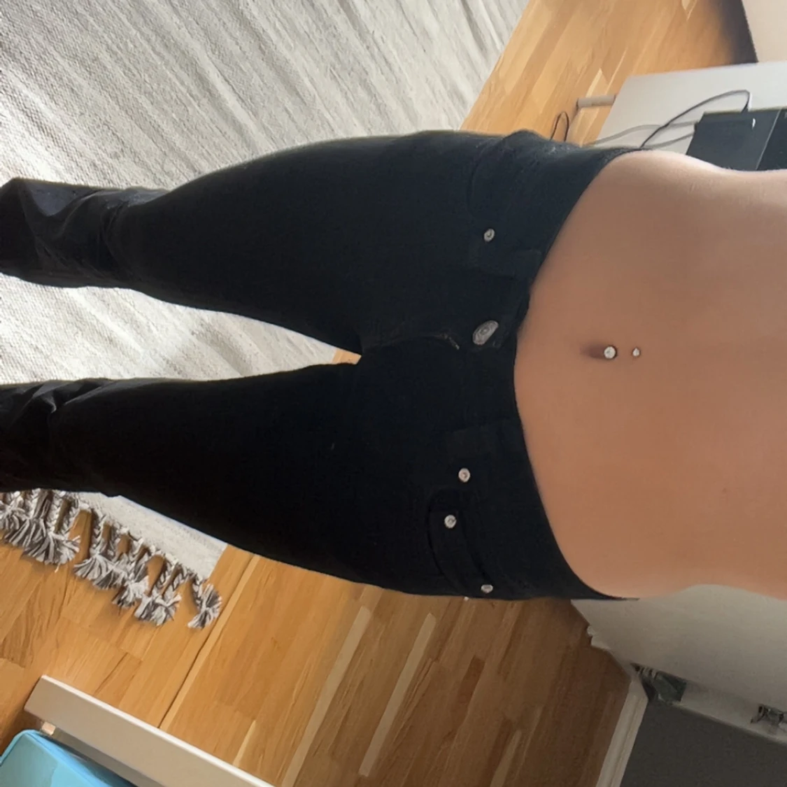 Lågmidjade jeans