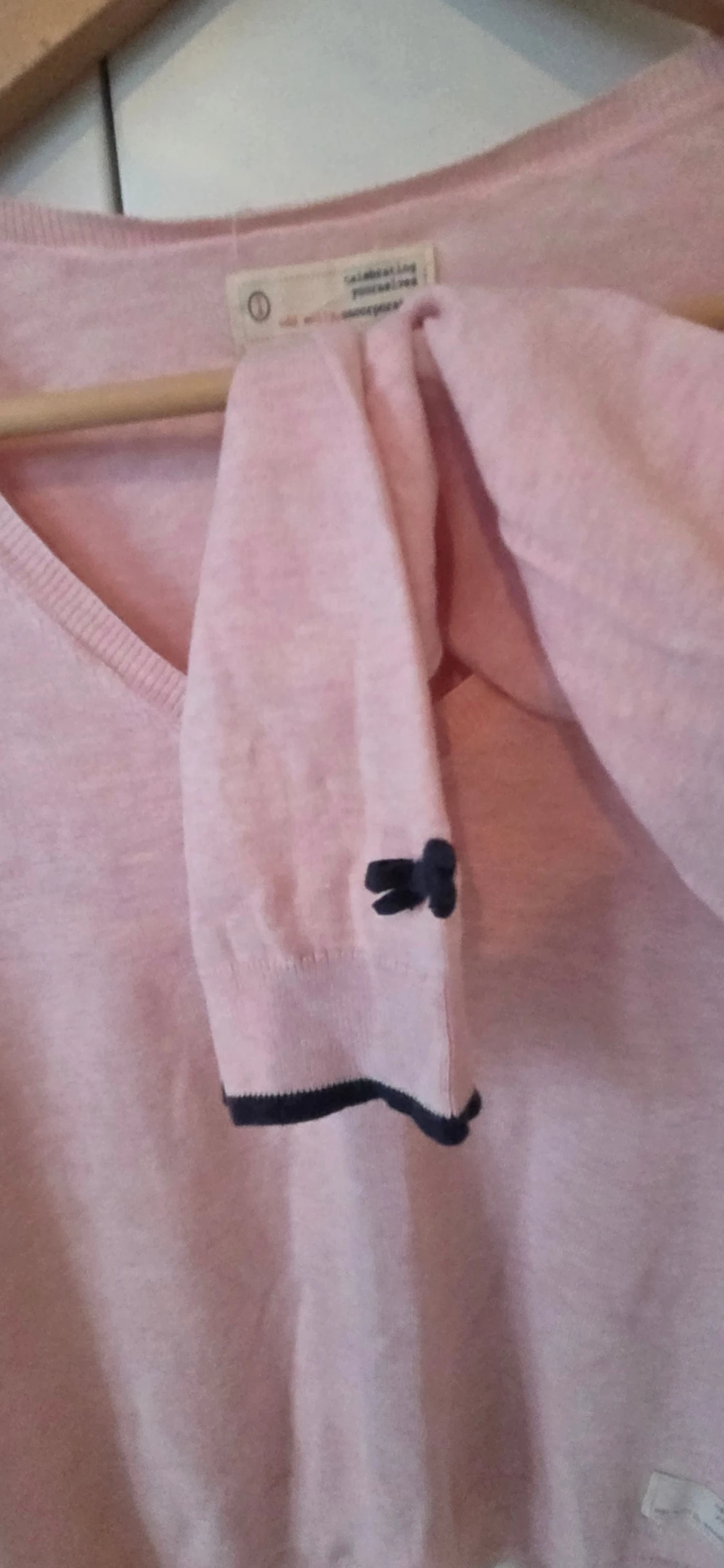 Rosa v-ringad tröja Odd Molly - 2