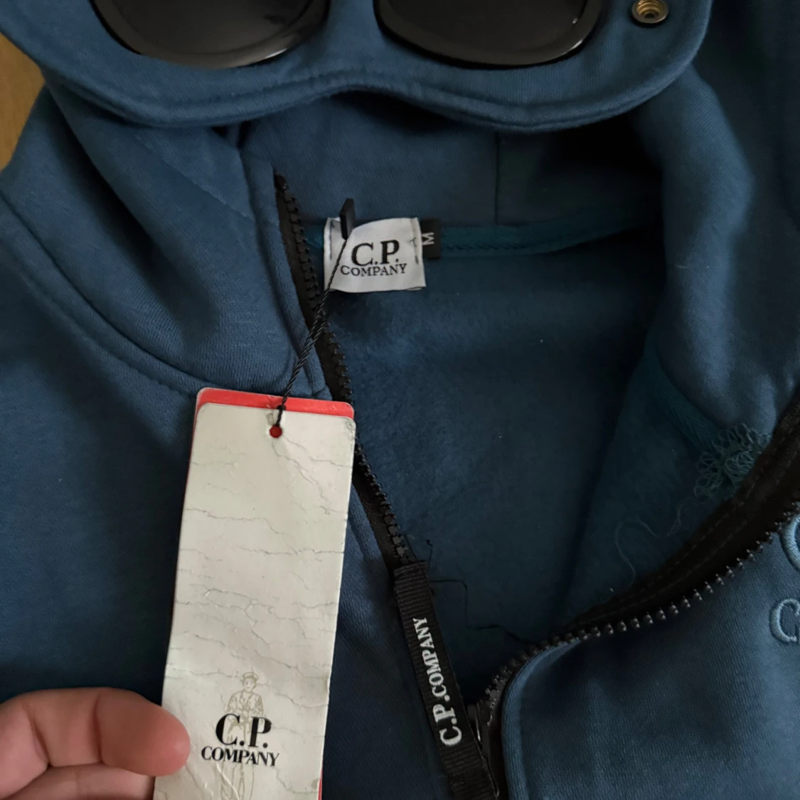 Cp company blå zip-hoodie - 3
