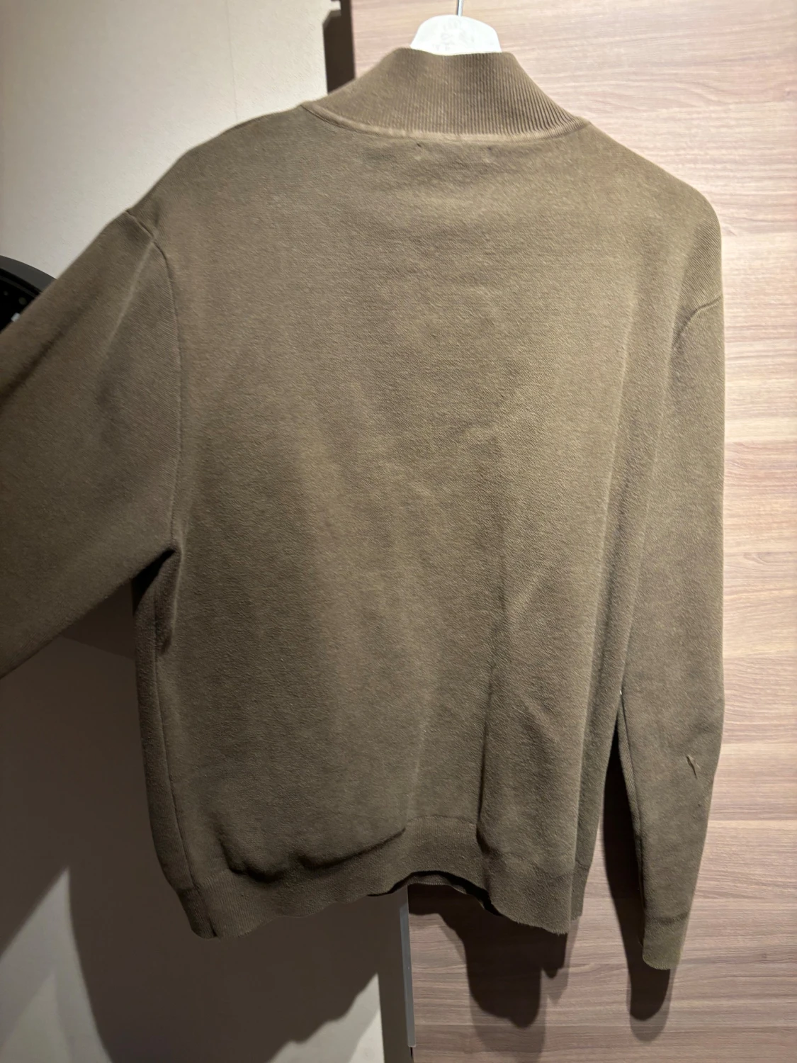 Brun half zip stickad tröja från Zara - 2