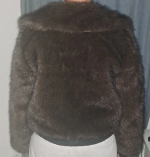 Brun pälsjacka  - Säljer min bruna pälsjacka som jag har använt ett fåtal gånger men inga skador och ser ny ut. Storlek S/M men mer åt storlek S