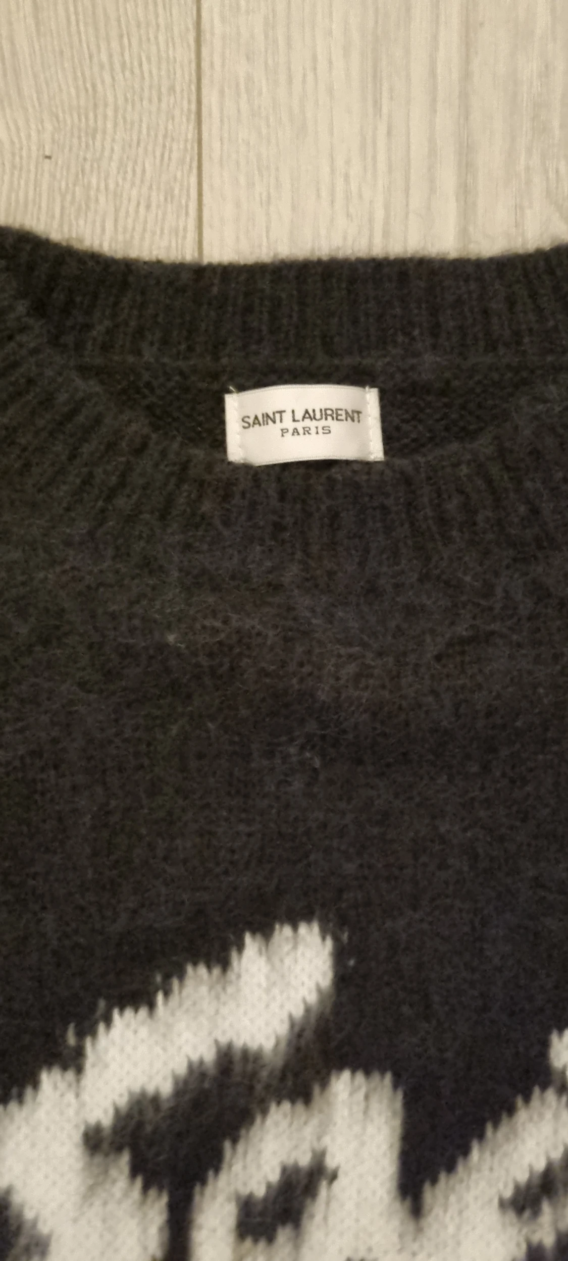 Svart Saint Laurent stickad tröja - 1