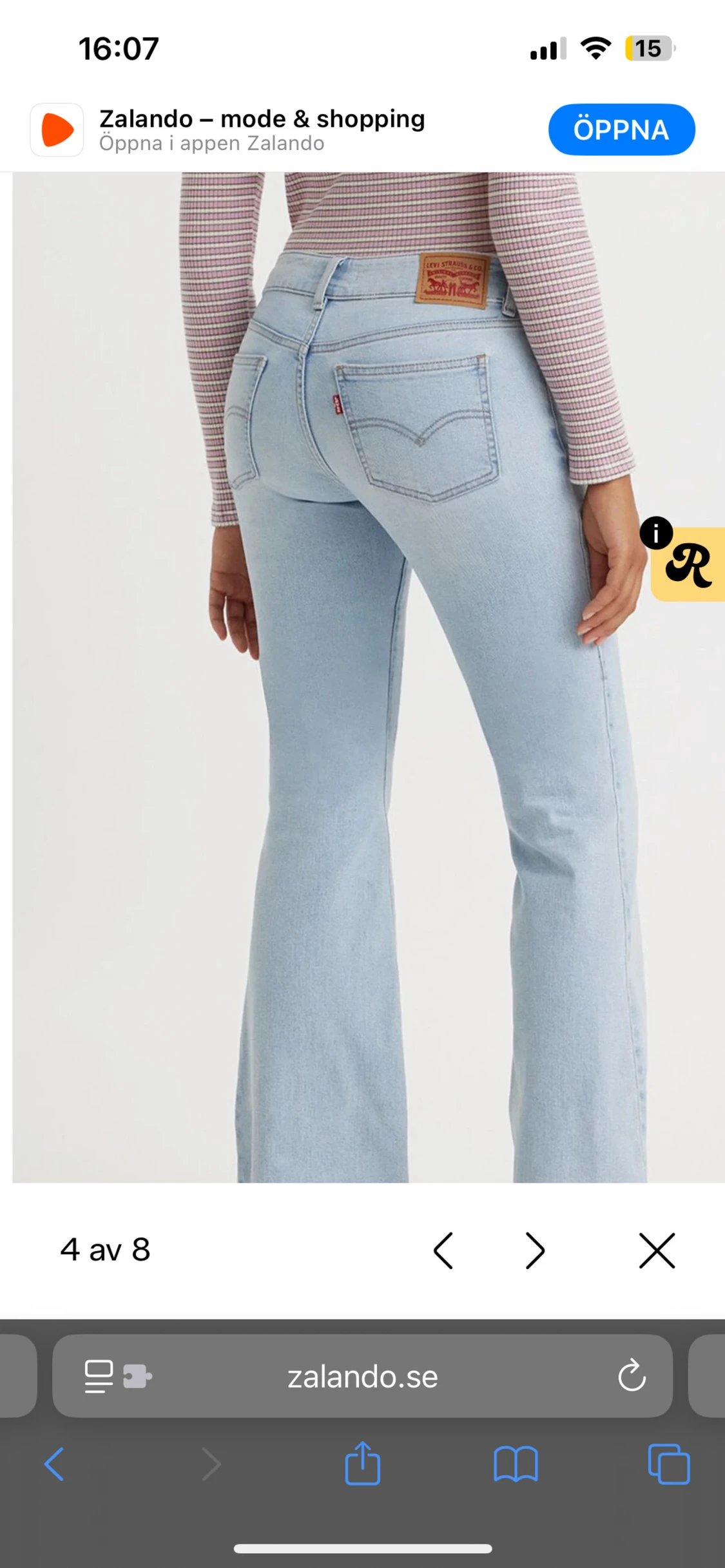 Levi's superlow flare jeans - 1