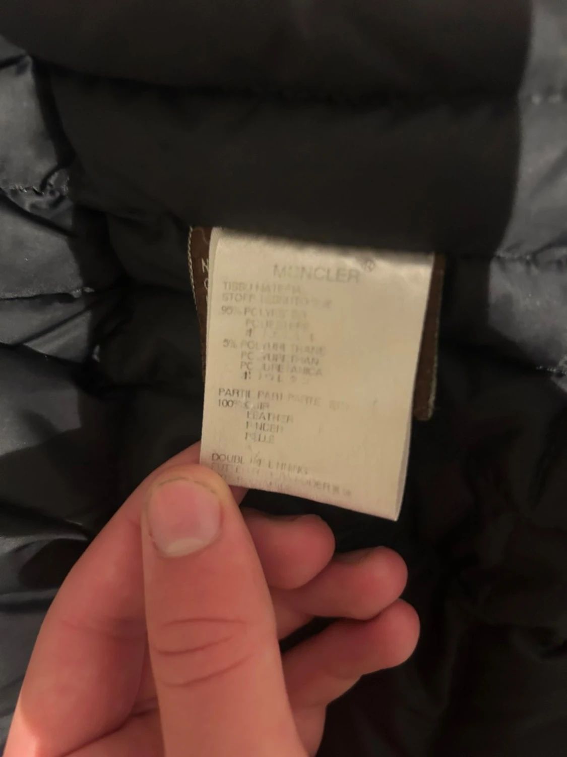 Svart Moncler dunjacka med dragkedja - 3