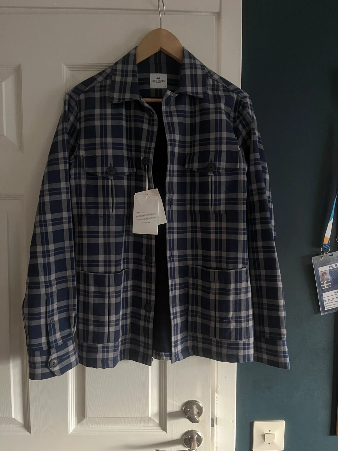 Rutig overshirt från John Henric