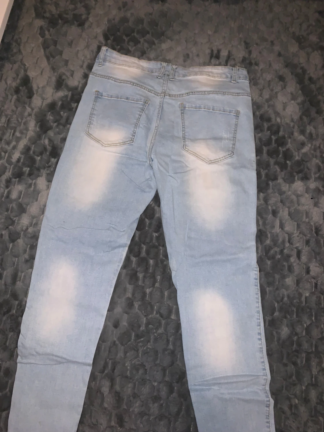 Ljusblå cargopants i jeans, storlek 34 - 1