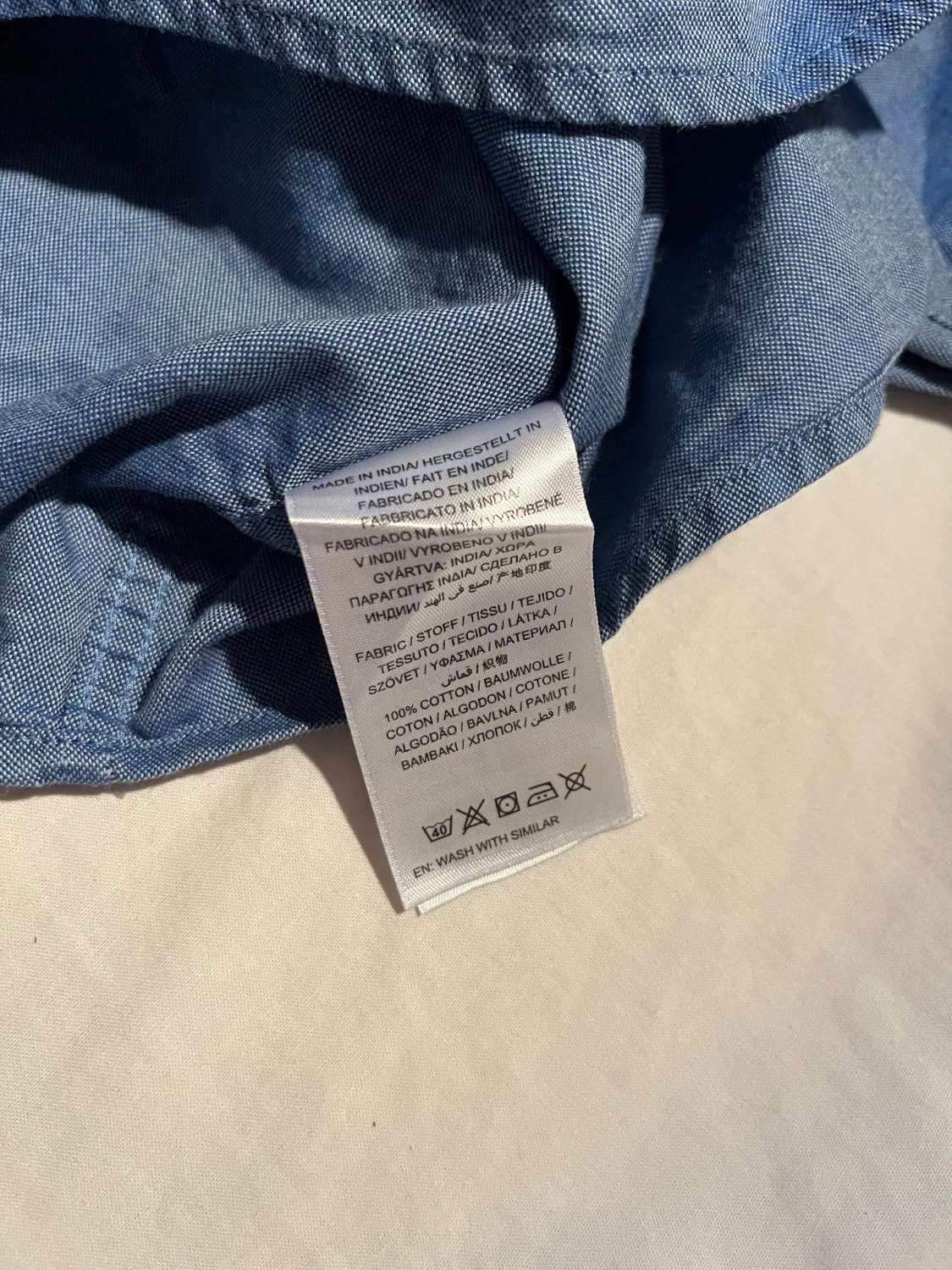 Blå Gant skjorta - 5