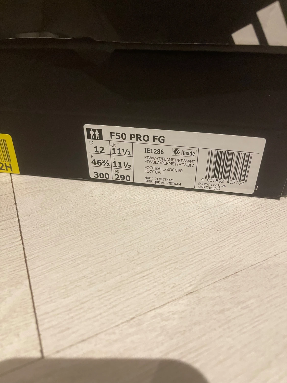 Adidas F50 svarta fotbollsskor - 5