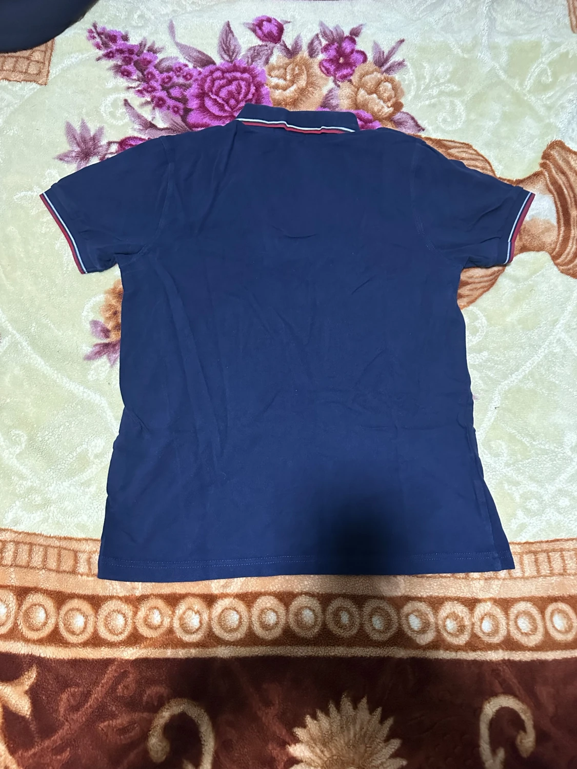 Marinblå Fred Perry pikétröja M - 1