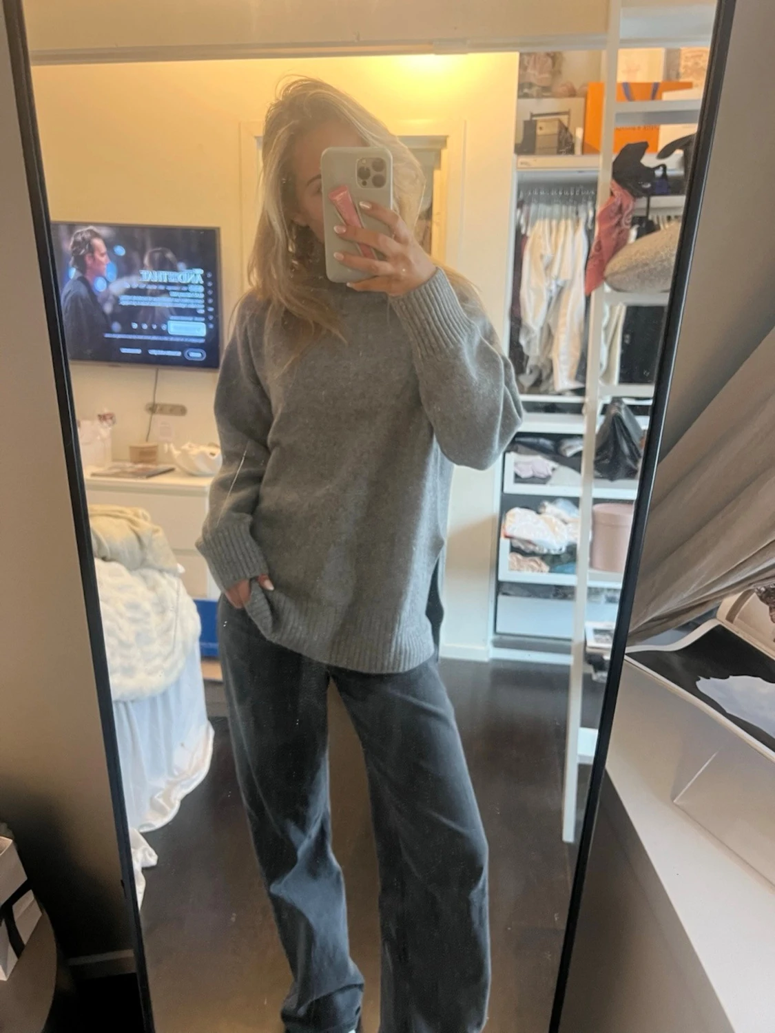 Stickad tröja🩵 - 2