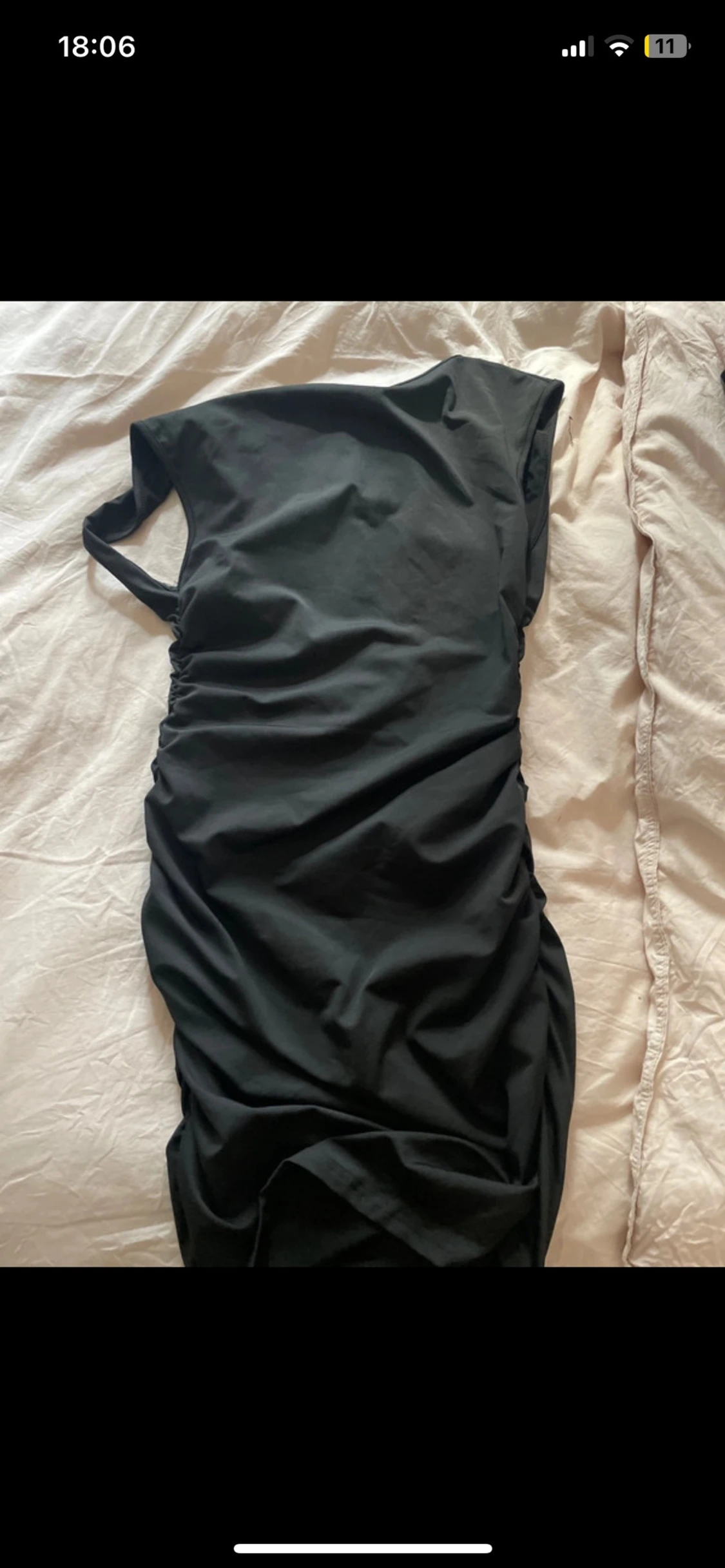 Svart oneshoulder långklänning SHEIN