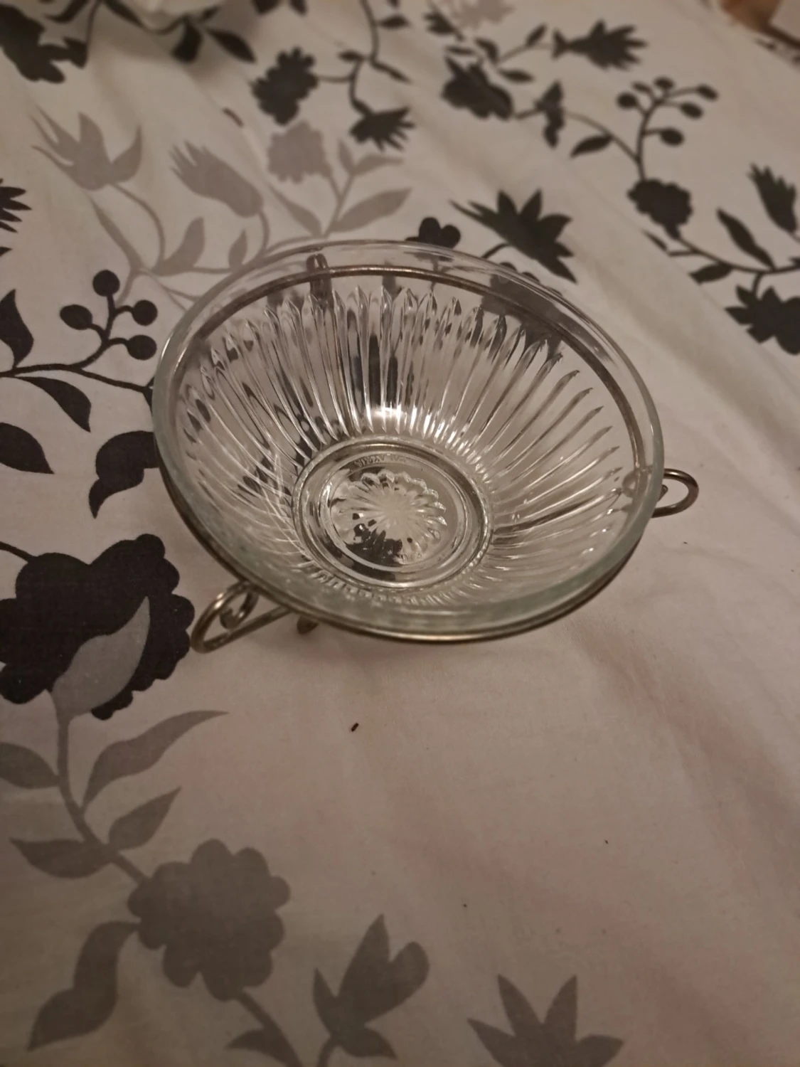 Silverpläterad Glass- & dessertskål - 2