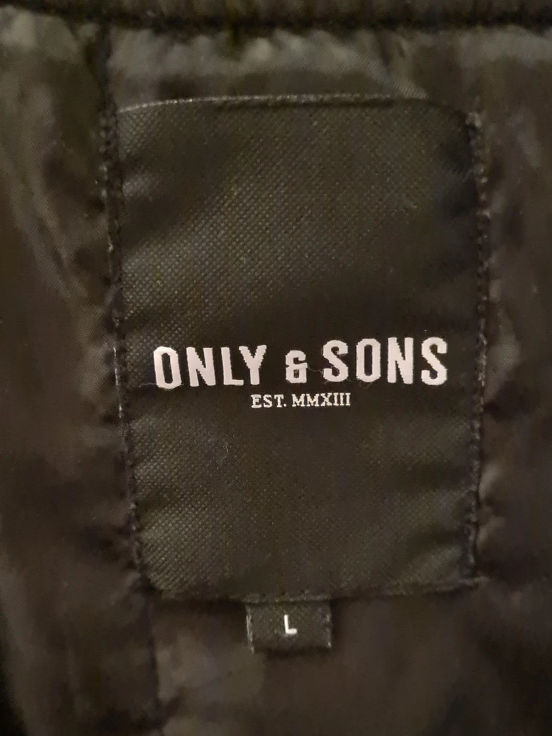 Mörkgrå/blå bomberjacka från Only & Sons - 2