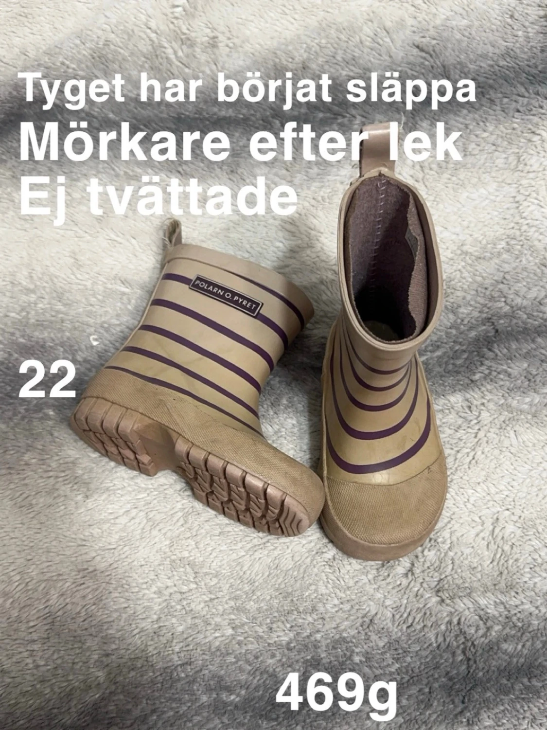 Randiga gummistövlar Polarn O. Pyret