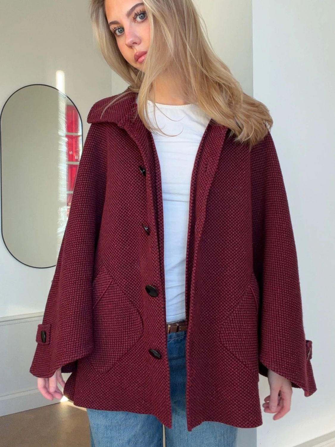 Röd kappa/poncho - 2