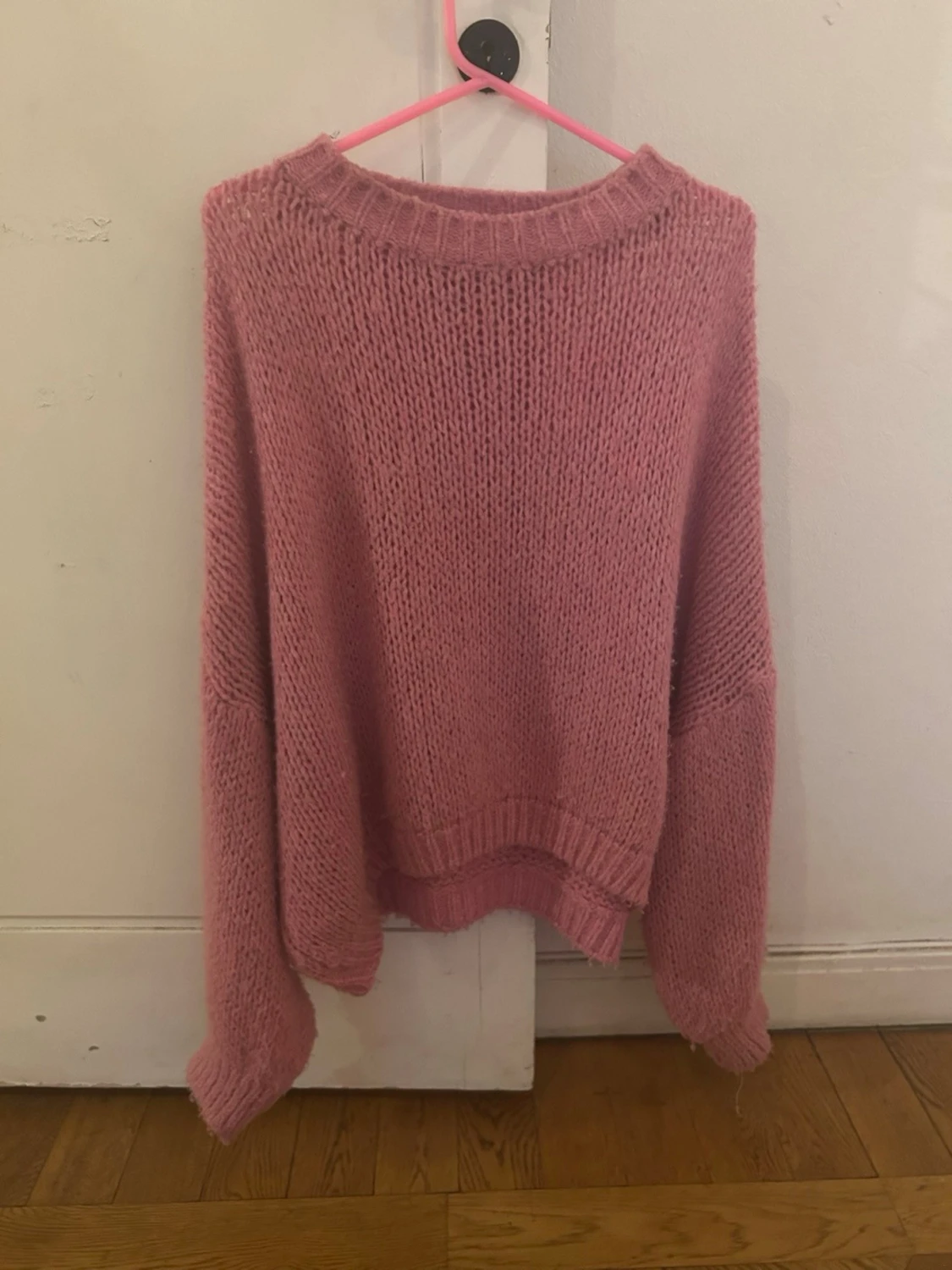 Rosa stickad tröja Meet Me There - 3