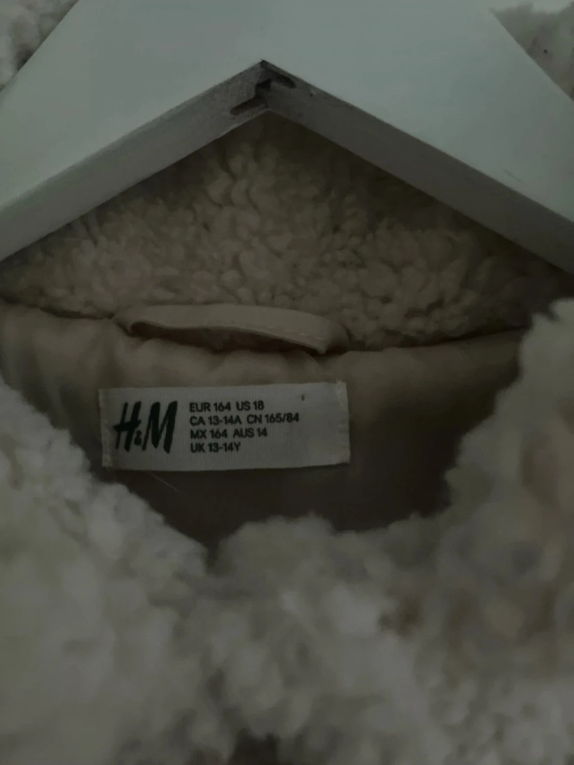 Beige teddyjacka från H&M - 2