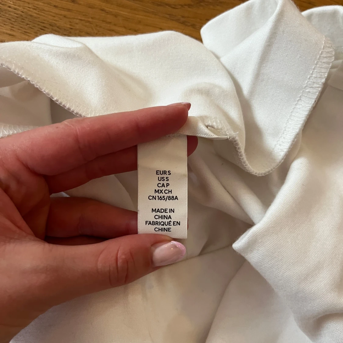 Vit offshoulder topp i bomull S - 2