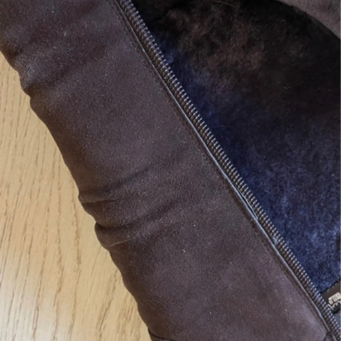 Bruna mockastövlar med kilklack - 2