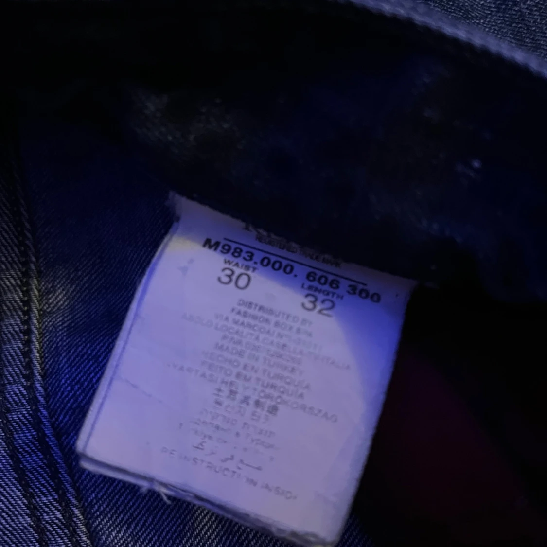 Blå Replay jeans med slitningar, W30 L32 - 2