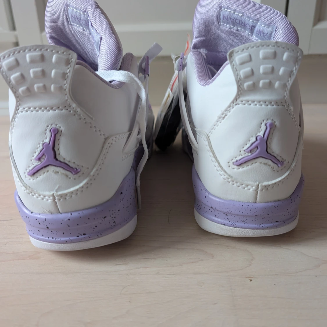 Nike Air Jordan 4 Retro vit/lila - 2