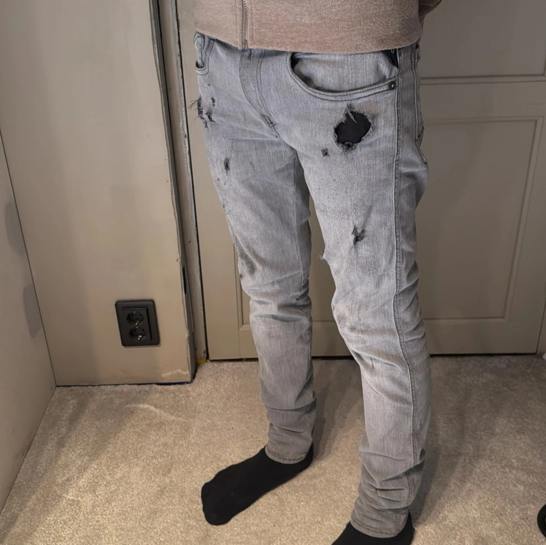 Gråa replay anbass jeans - 1