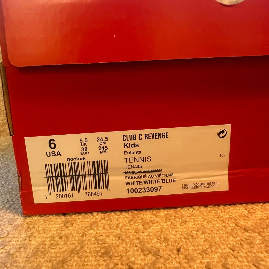 Reebok Club C Revenge vita sneakers storlek 38 - 2