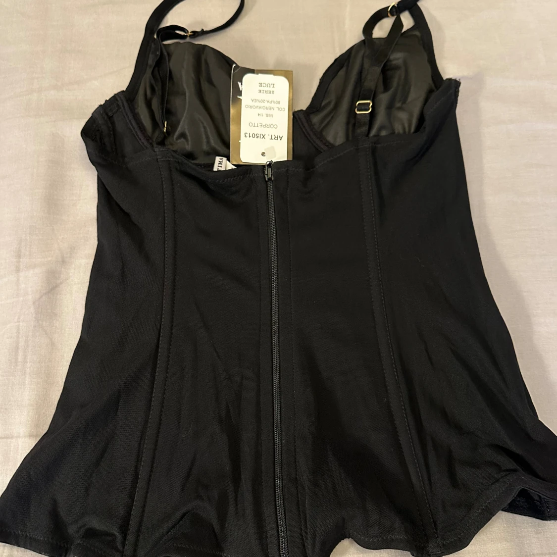 Mesh sequins embroidered corset top  - 4