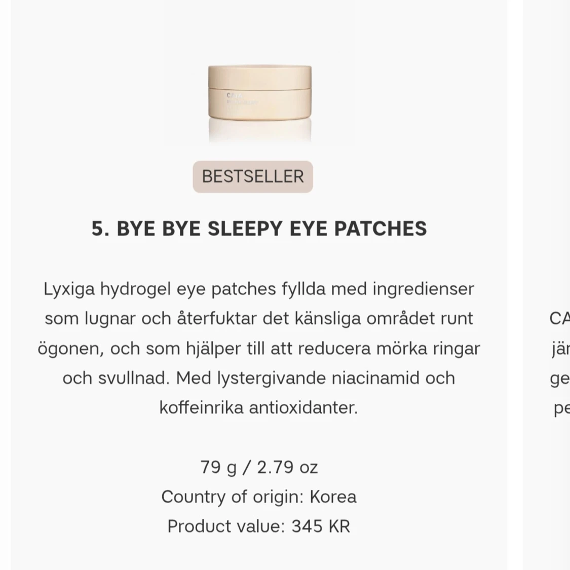 CAIA Bye Bye Sleepy Eye Patches - 3