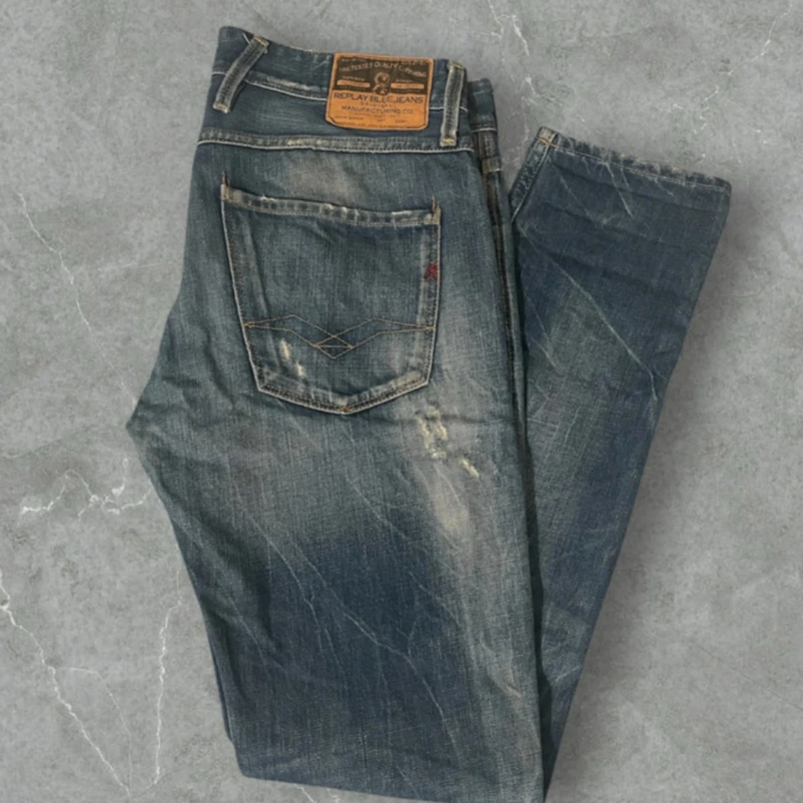 Replay anbass jeans med slitningar - 2