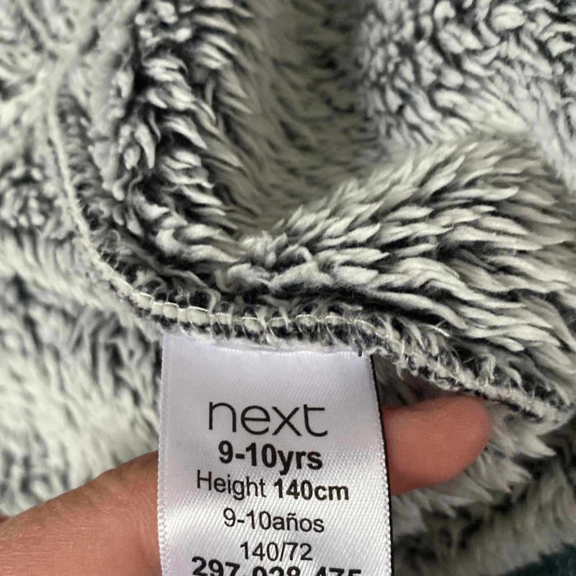 Grå Morgonrock med huva från Next - 3