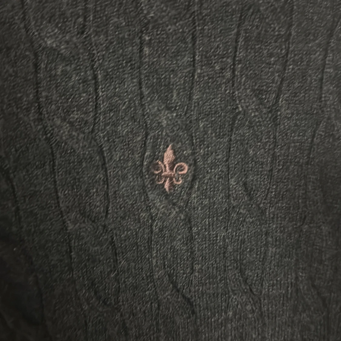 Mörkgrön stickad tröja från Morris - 3