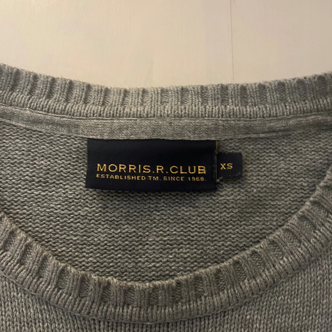 Grå stickad tröja Morris  - 2