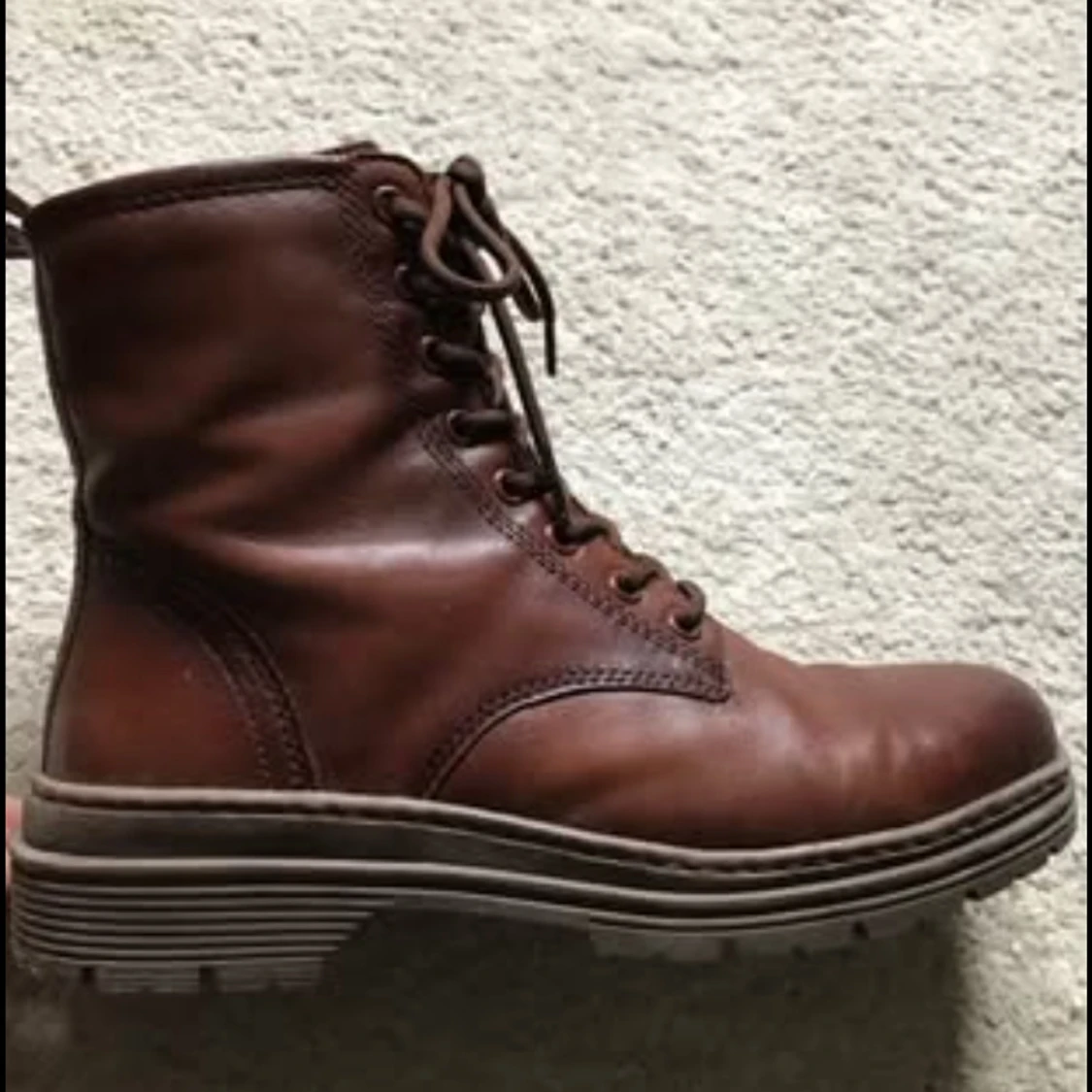 Bruna snörade boots i skinn Tamaris  - 3