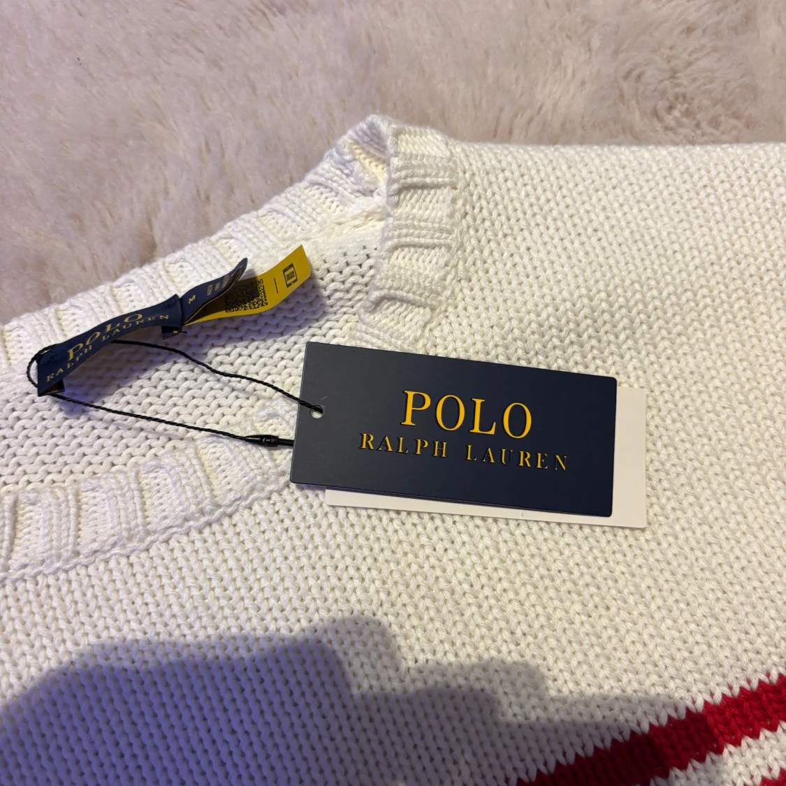 Vit stickad tröja Polo Ralph Lauren - 3