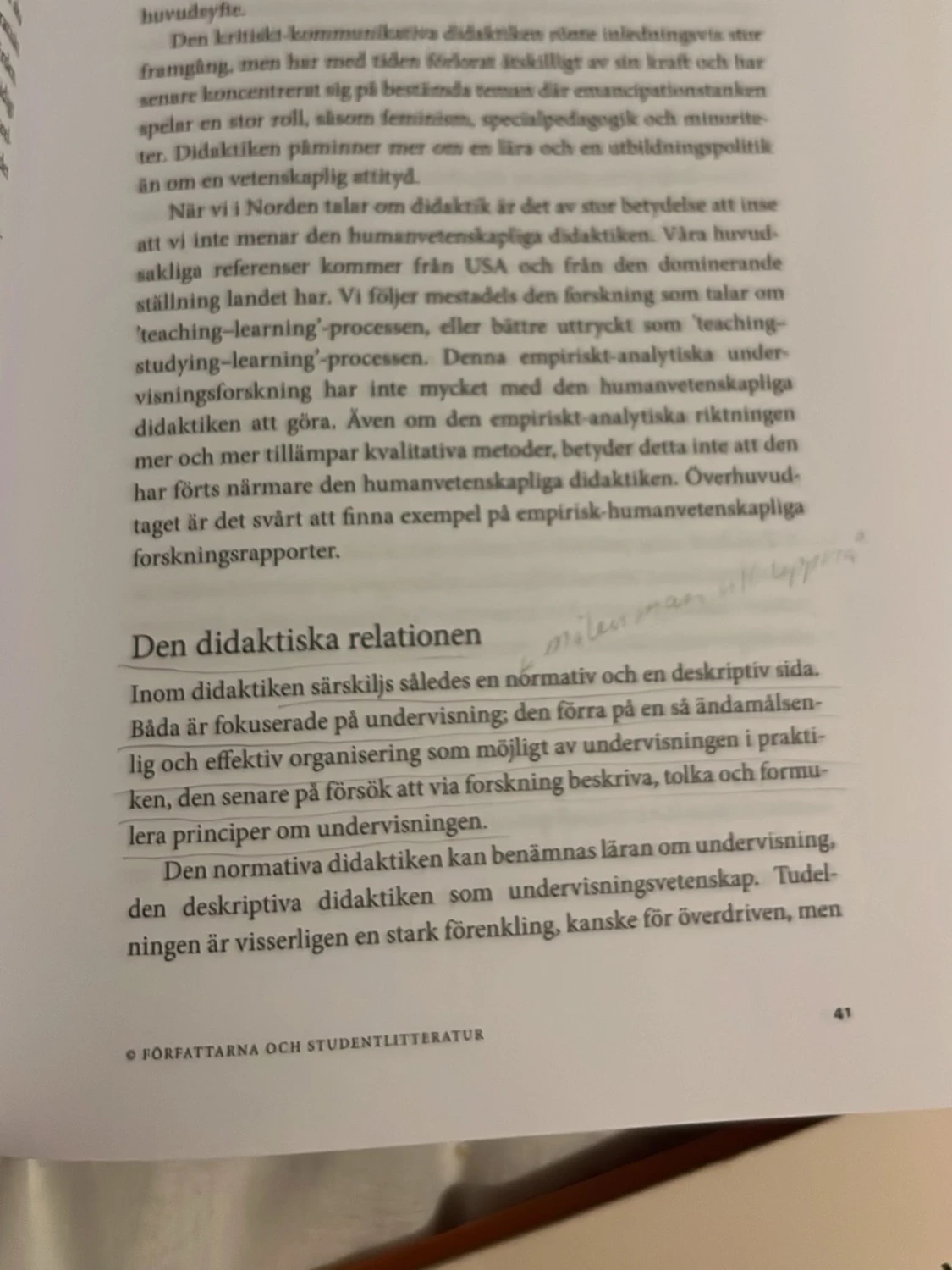 Allmändidaktik – Vetenskap för lärare - 4