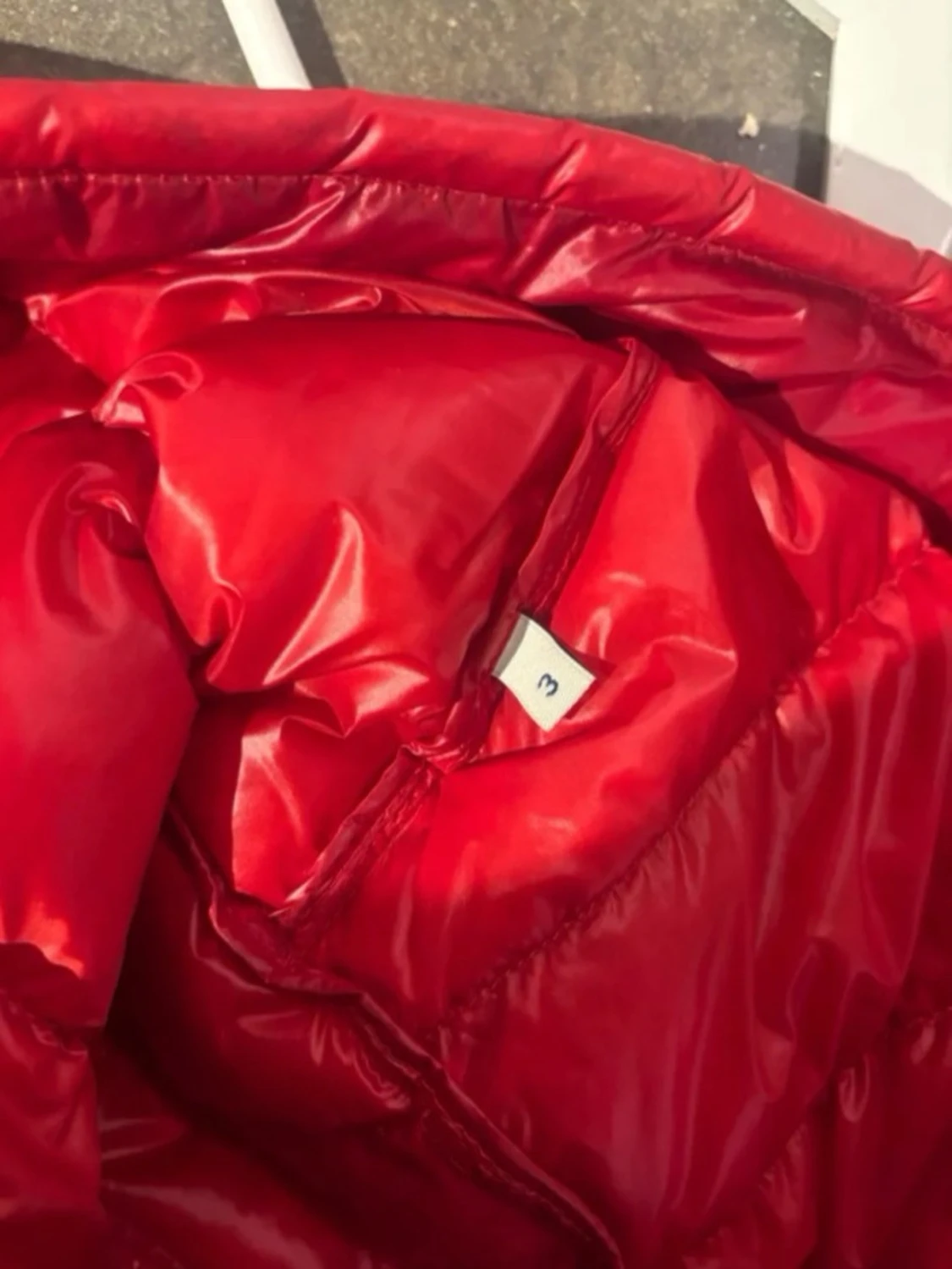 Röd dunjacka från Moncler - 5