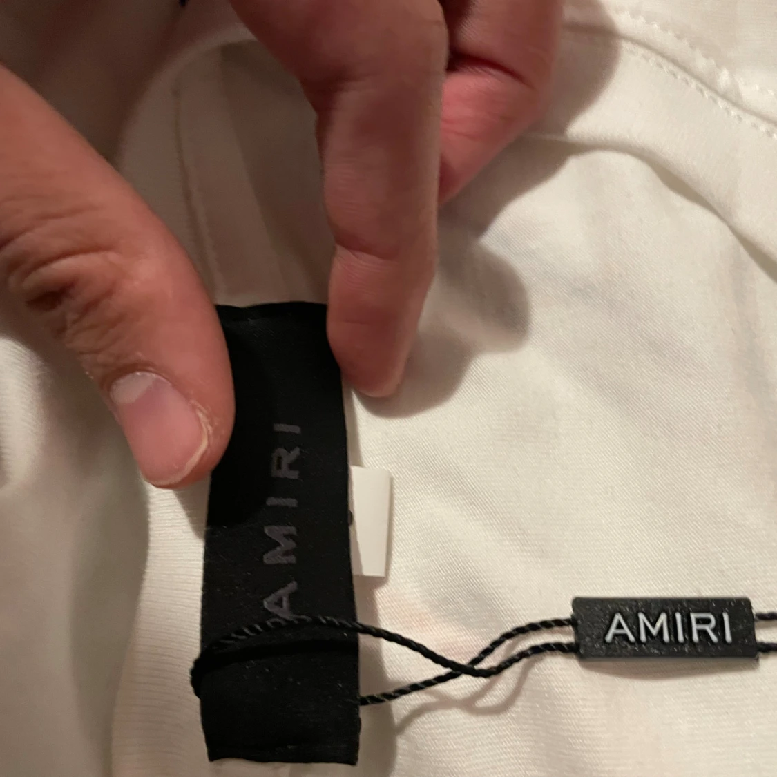 Vit AMIRI t-shirt med färgstänk - 2